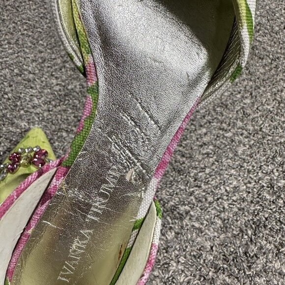 Ivanka Trump Pointed Toe D'Orsay Flats Tadora Bejeweled Embellished 6.5 M New - Picture 7 of 9